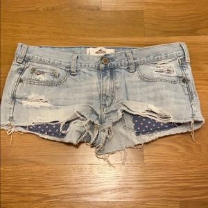 hollister denim shorts